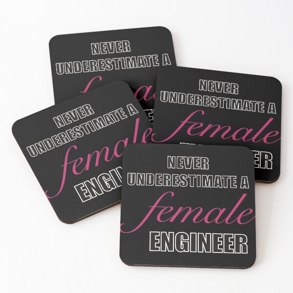 Item preview, Female Engineer, Never Underestimate a Female Engineer designed and sold by ToriaScarlett.