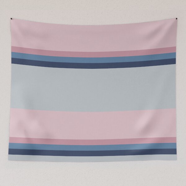 Item preview, Pink-Grey Retro Stripes designed and sold by socksoverjeans.