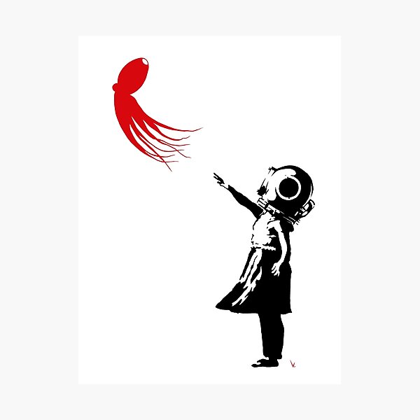 Girl with Octopus Impression photo