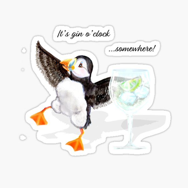 Gin o' Clock Sticker
