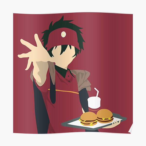 The Devil Is a Part-Timer! Sadao Maou Minimalist  Poster