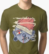 ciggie butt brain Tri-blend T-Shirt