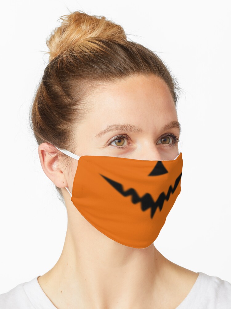 Halloween Jack O Lantern Mask By Dreamgardenart Redbubble - jack o mask roblox free