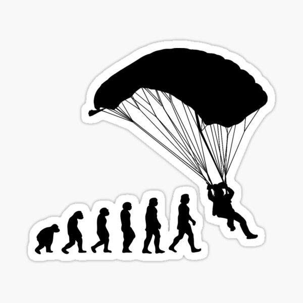 Aperçu de l'œuvre Évolution du parachutisme créée et vendue par geniusshirtsss.