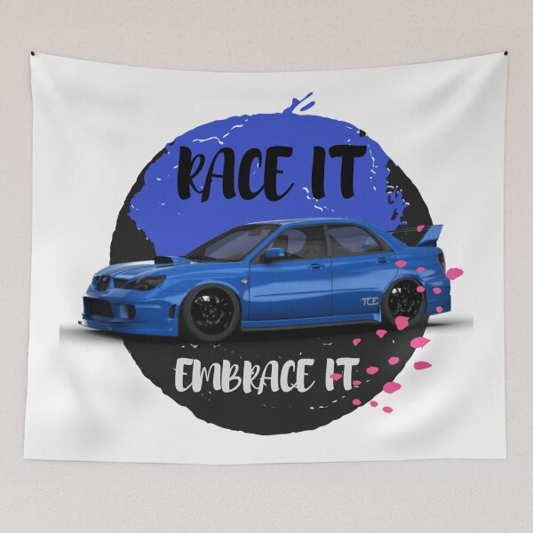 Item preview, Blue Rally Car designed and sold by Stipper Store.