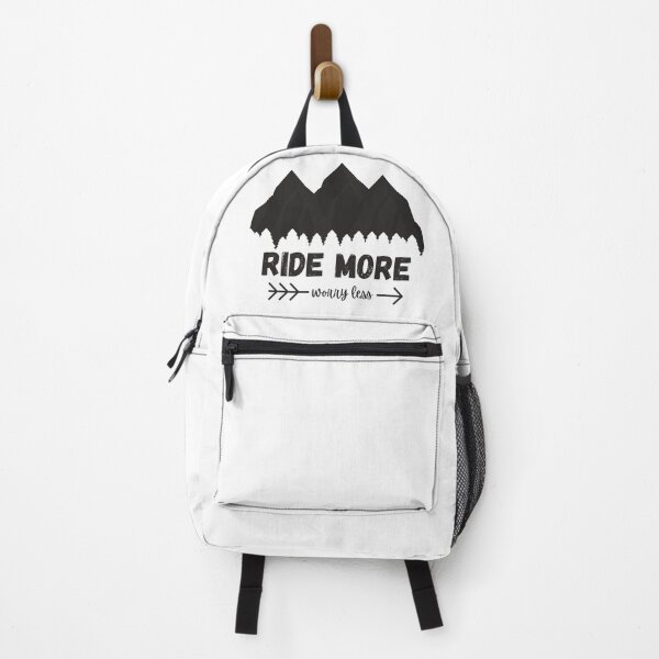 Item preview, Ride more worry less mountain bike black designed and sold by CrownsStore.
