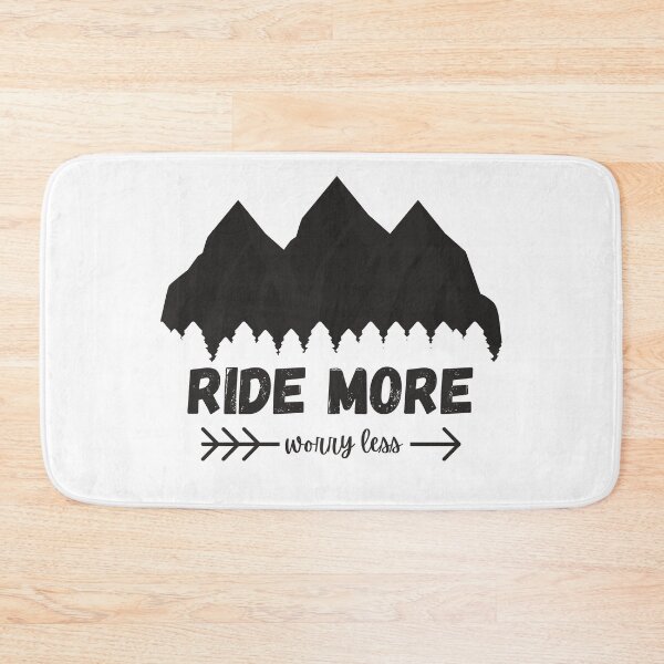 Item preview, Ride more worry less mountain bike black designed and sold by CrownsStore.