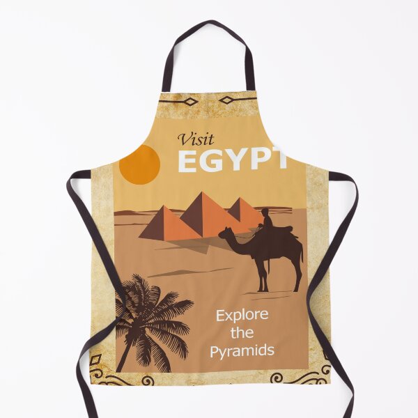 Item preview, Vintage Egypt Ornaments and Pyramids 50s illustration designed and sold by conceptDVS.