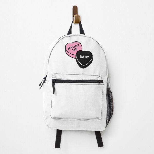 Item preview, Haunt Me, Baby Halloween Conversation Hearts - Pink and Black designed and sold by Amanda Kinast.