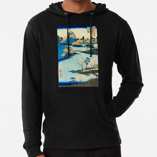 "Fukagawa hatiman yamabiraki" by Ando Hiroshige Lightweight Hoodie