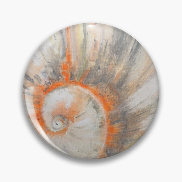 Item preview, Orange Moon Shell Acrylic Painting Pattern designed and sold by LindaZArtist.