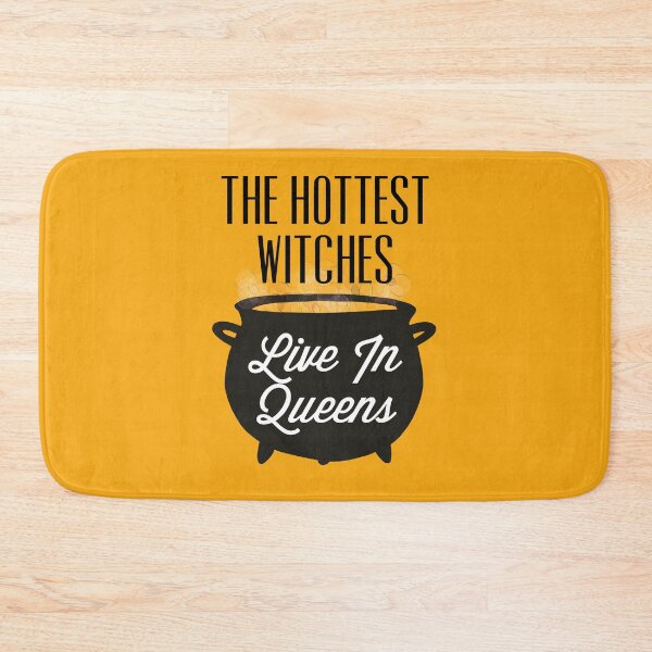 Item preview, The Hottest Witches Live in Queens Halloween Quote designed and sold by AMSonArt.