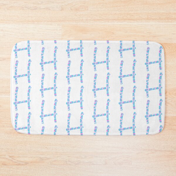 Item preview, H Initial Animal Print Cheetah Print Pink And Blue designed and sold by forfun-art.