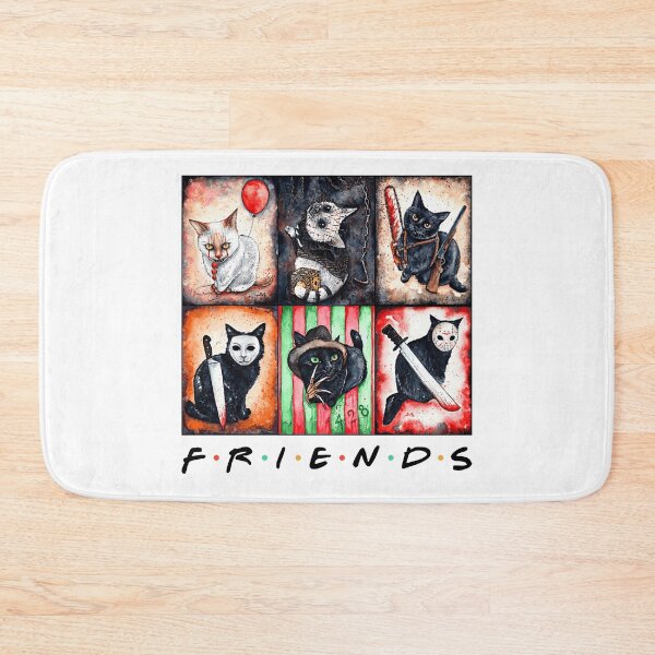 Item preview, Cat horror movie characters Friends style designed and sold by TerriHowell.