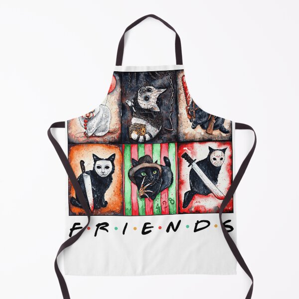 Item preview, Cat horror movie characters Friends style designed and sold by TerriHowell.
