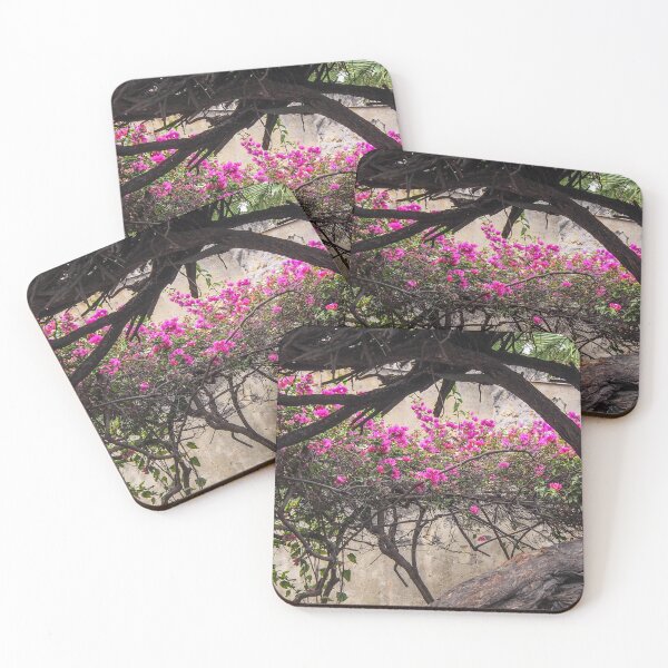 Item preview, Flowering Bougainvillea on Stone Wall designed and sold by KarenZuk.