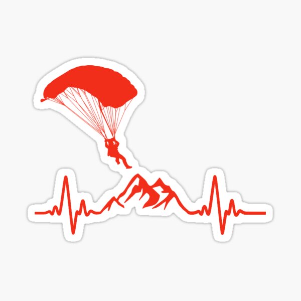 Aperçu de l'œuvre Battement de coeur du parachutiste créée et vendue par geniusshirtsss.