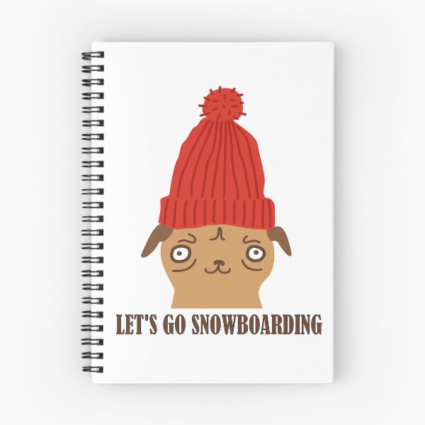 Item preview, Let's Go Snowdoarding Cute Winter Dog, Winter Holidays gift idea for partner designed and sold by Artysneak.