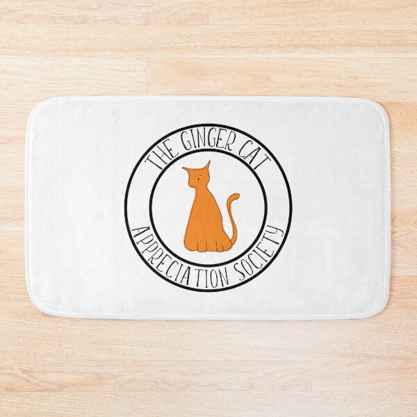 Item preview, The Ginger Cat Appreciation Society Logo Typography Design designed and sold by RhubarbMyrtle.