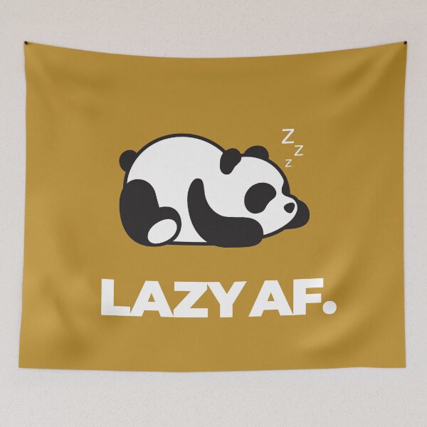 Item preview, Lazy AF | Funny | Cute Panda designed and sold by Minimalwiz.