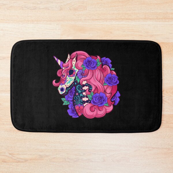 Item preview, Unicorn dia de los muertos day of the dead Unicorn skull designed and sold by NEMRYS.