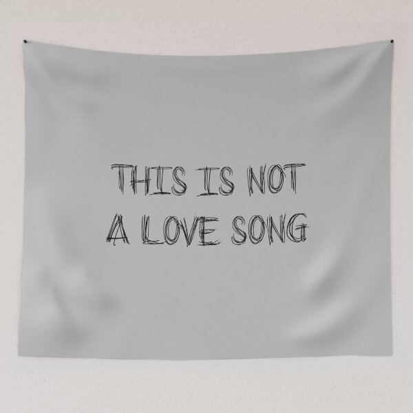 Item preview, this is not a love song, black designed and sold by perezzzoso.