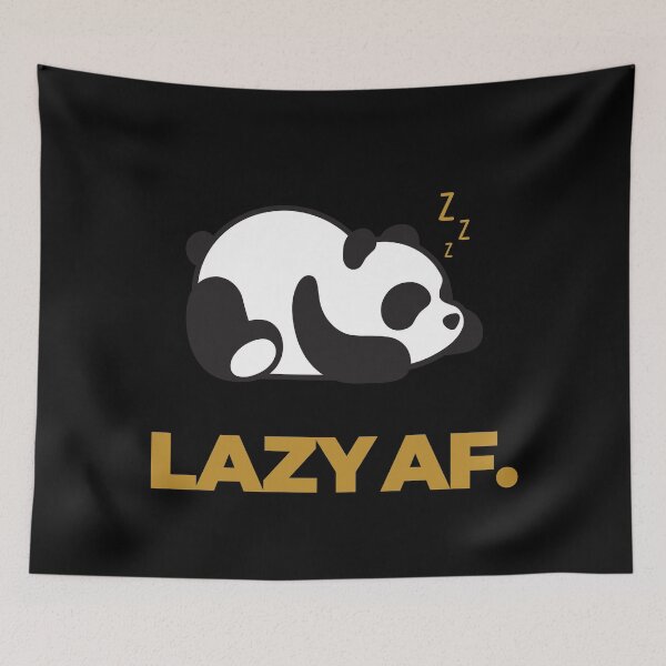 Item preview, Lazy AF | Funny | Cute Panda designed and sold by Minimalwiz.