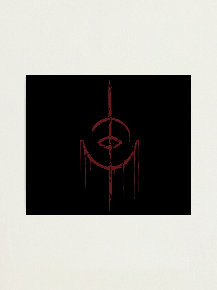 Bloodborne Moon Rune Photographic Print For Sale By Lazar3dd Redbubble   Fpp,small,lustre,wall Texture,product,750x1000 