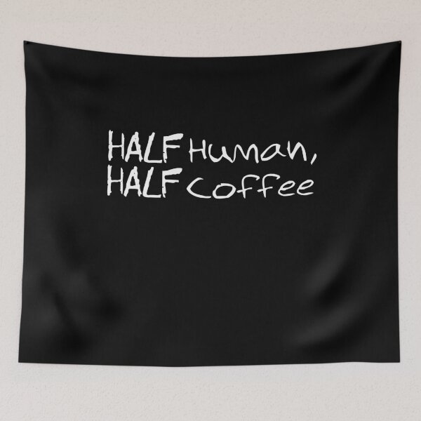 Item preview, Half Human Half Coffee Funny Morning Coffee Lover Morning Person designed and sold by Akmloza.