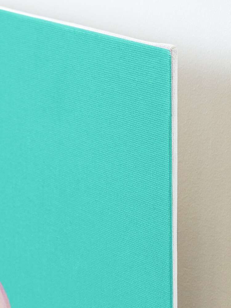 Alternate view of Plumeria Turquoise Mounted Print