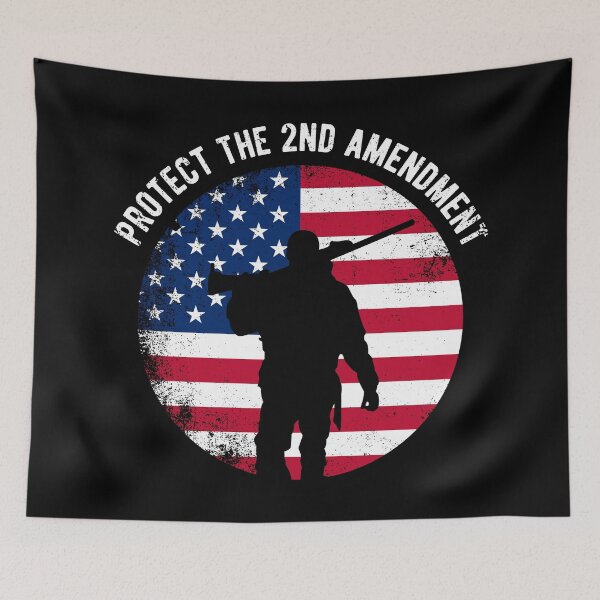Item preview, Protect the 2nd Amendment - Right to Bear Arms designed and sold by CoolSilhouettes.
