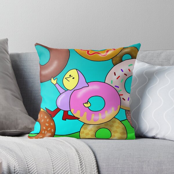 Carpe Donutum Throw Pillow