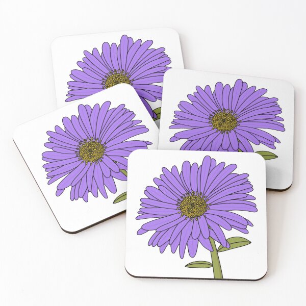 Item preview, Aster September Birth Flower designed and sold by jadin28.