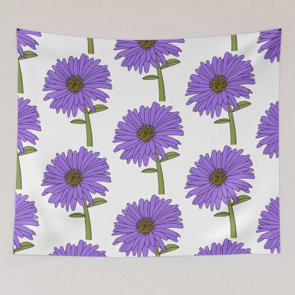 Item preview, Aster September Birth Flower designed and sold by jadin28.