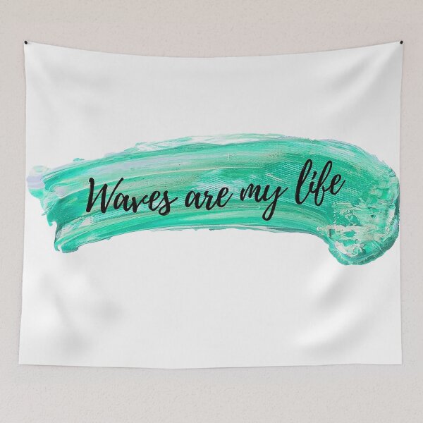 Item preview, Waves are my life Surfer style beach mood  designed and sold by Adri Graterol.