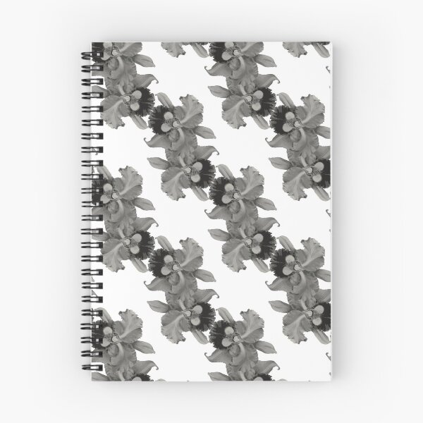 Item preview, Black & White Orchids- Flowers Pattern designed and sold by re-silvija.