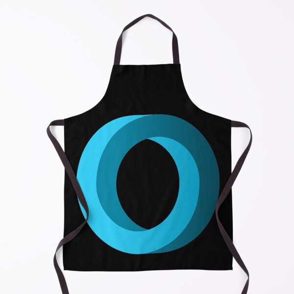 Item preview, Letter O. Impossible Circle Shape on black background. designed and sold by TashaVector.