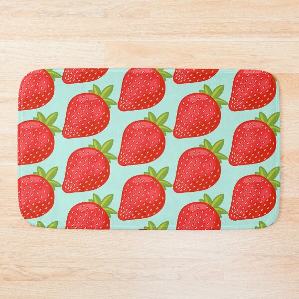 Item preview, bright red cottagecore strawberry designed and sold by prismatic paper co.