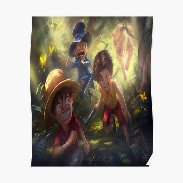 Ace Sabo Luffy Posters Redbubble