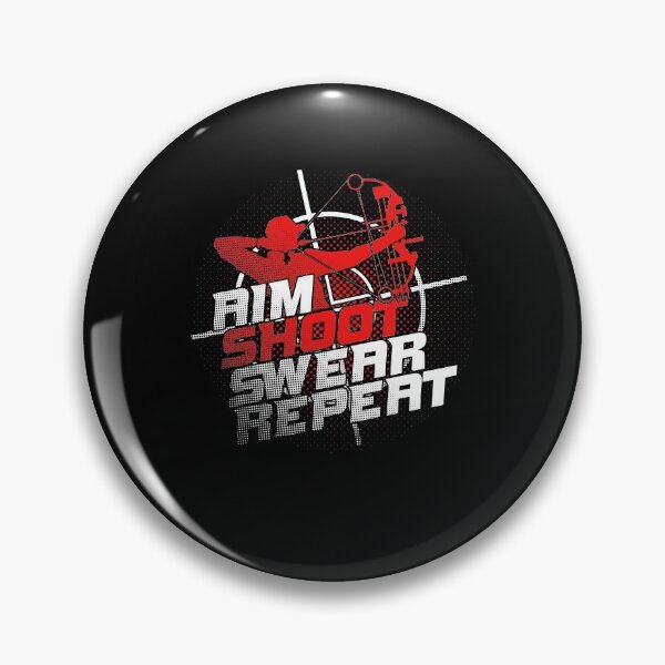 Item preview, Aim Shoot Swear Repeat Archery Archer Gift designed and sold by Marcid95.