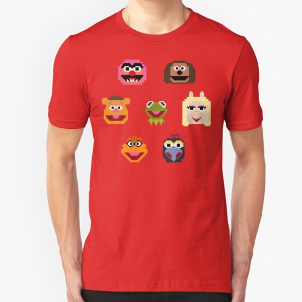 8-Bit Muppets Slim Fit T-Shirt