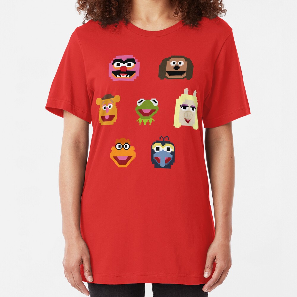 8-Bit Muppets Slim Fit T-Shirt