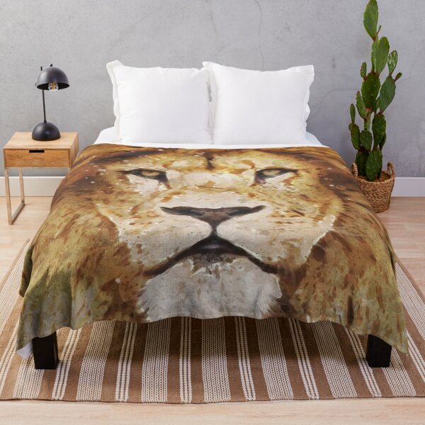 Item preview, lion face_watercolor painting designed and sold by shokA Design.