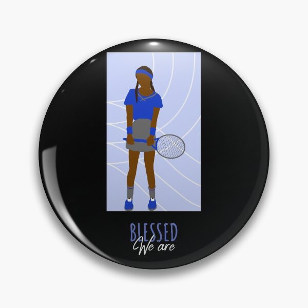 Item preview, We Are Blessed - Blue Tennis Player Sport Brown Skin Girl Black Girl Magic Afro Kwanzaa Design designed and sold by CreatedbyJR.