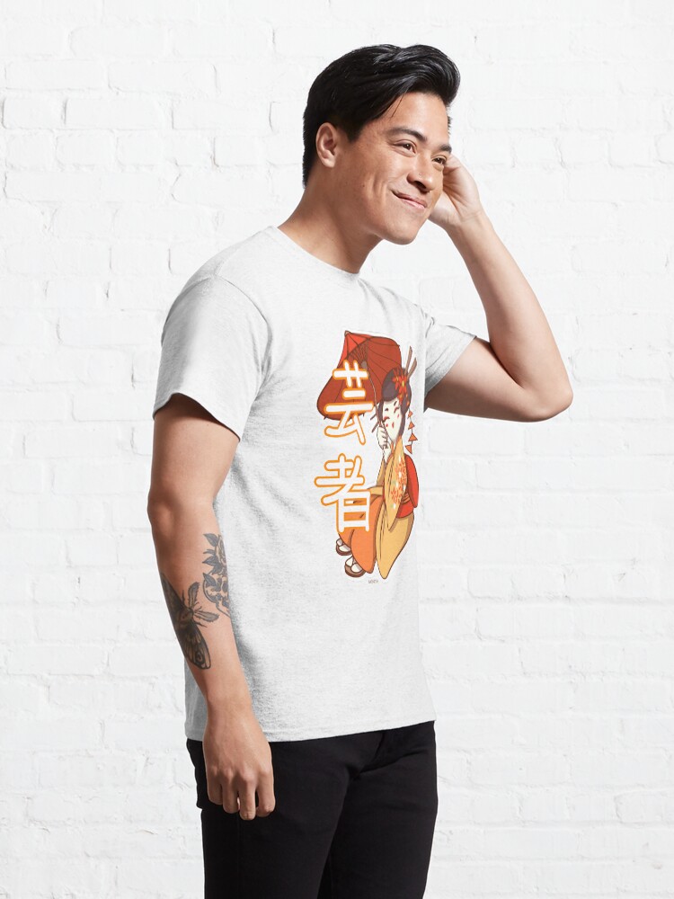 T-shirt classique ''Geisha avec son Ombrelle' : autre vue