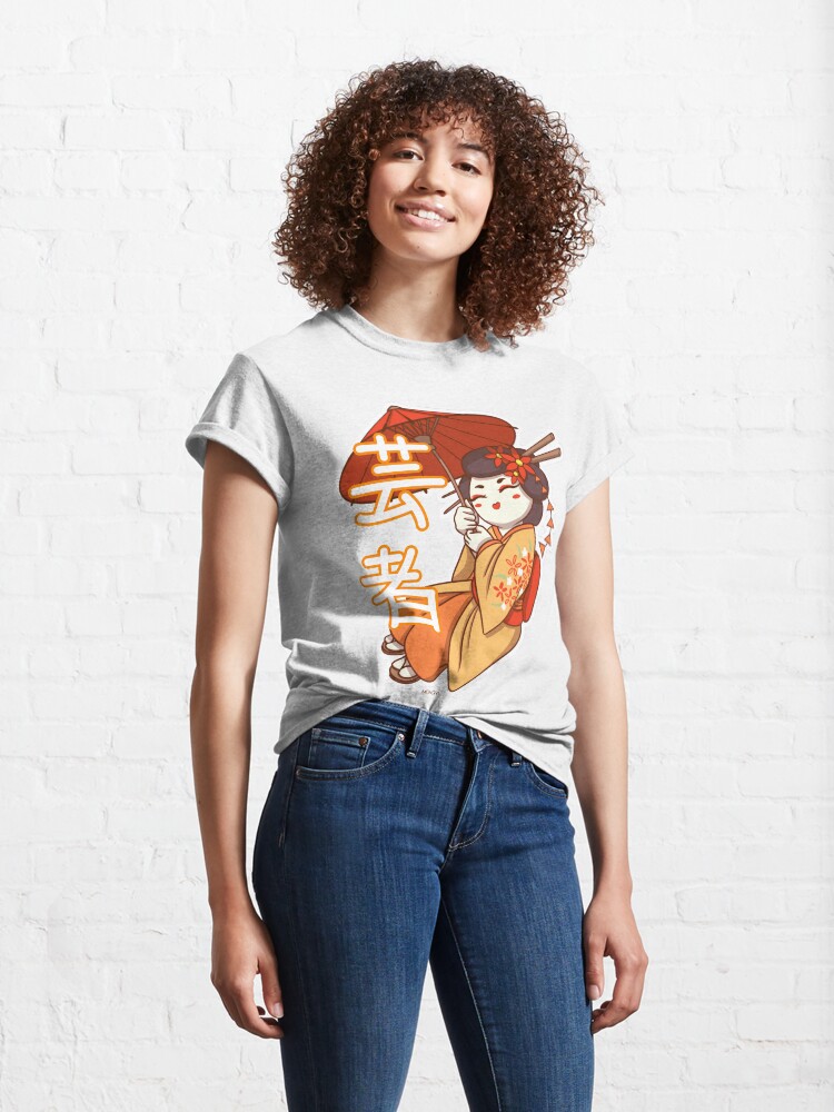 T-shirt classique ''Geisha avec son Ombrelle' : autre vue