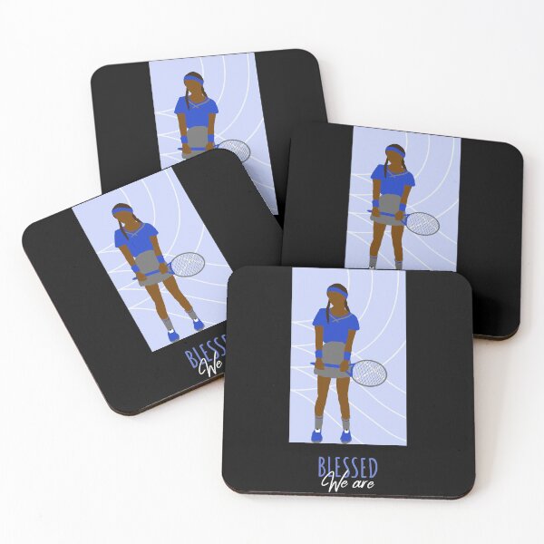 Item preview, We Are Blessed - Blue Tennis Player Sport Brown Skin Girl Black Girl Magic Afro Kwanzaa Design designed and sold by CreatedbyJR.