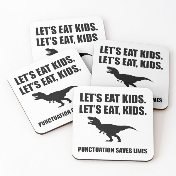 Item preview, Let's Eat Kids Punctuation Saves Lives Funny Halloween  designed and sold by Mariano Topno.