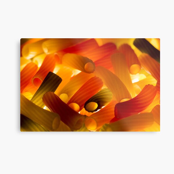 Tricolour Pasta Lite! Metal Print