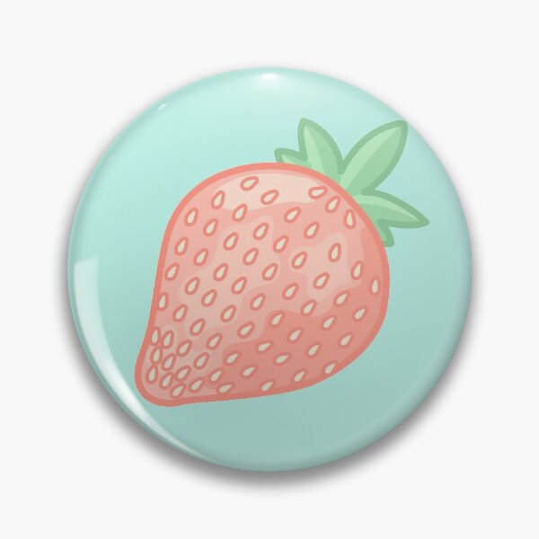 Item preview, pastel pink cottagecore strawberry designed and sold by prismatic paper co.